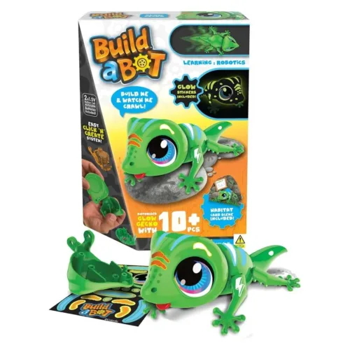 Lagarto Luminoso Interactivo Verde Build a Bot Goliath 928703-VERDE