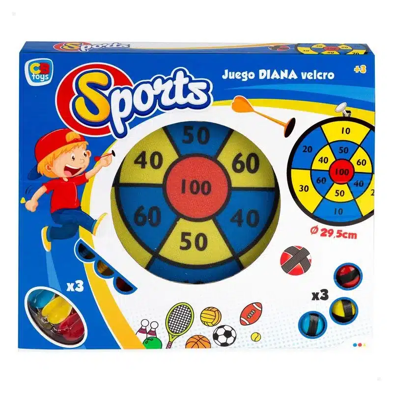 Diana dardos belcro con 7 piezas 29,5 diametro Sports & Games 49289 COLOR BABY - Imagen 2