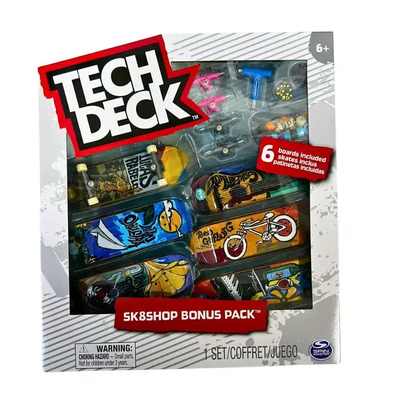 Pack de seis Finger Skate Tech Deck Flip con accesorios 6028845-FLIP