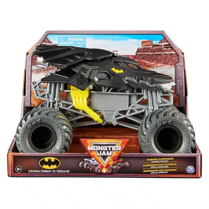 Monster Jam DC Batman metal escala 1-24 con suspensión 6056371-BAT