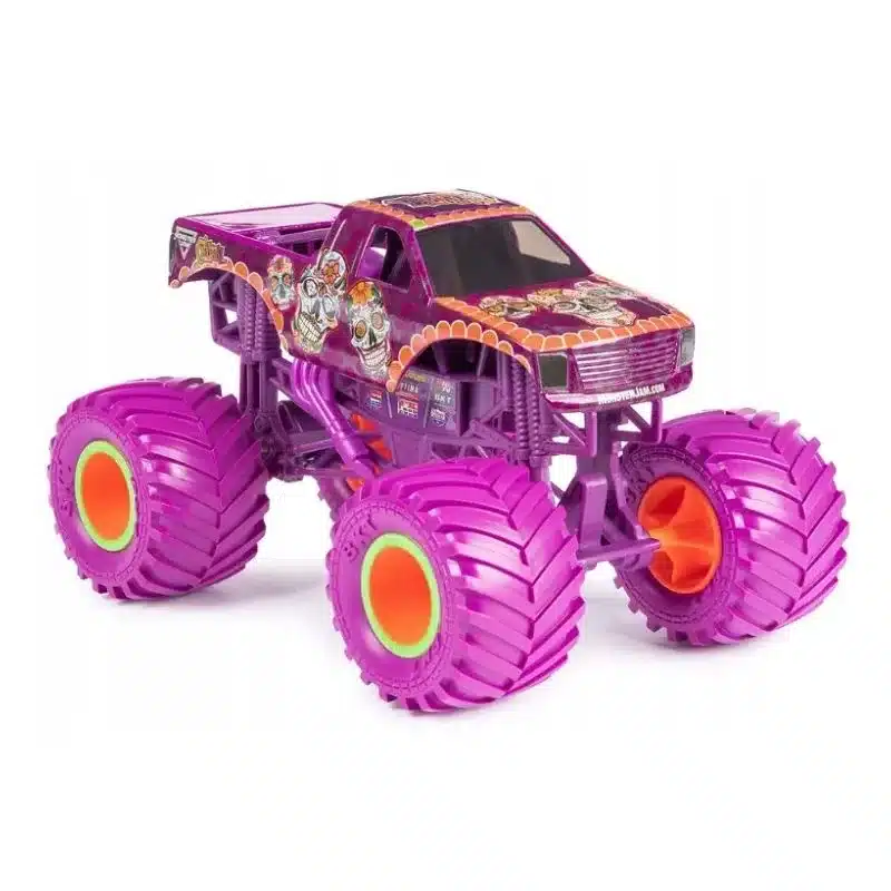 Monster Jam Calavera metal escala 1-24 con suspensión 6056371-CALAVlila - Imagen 2