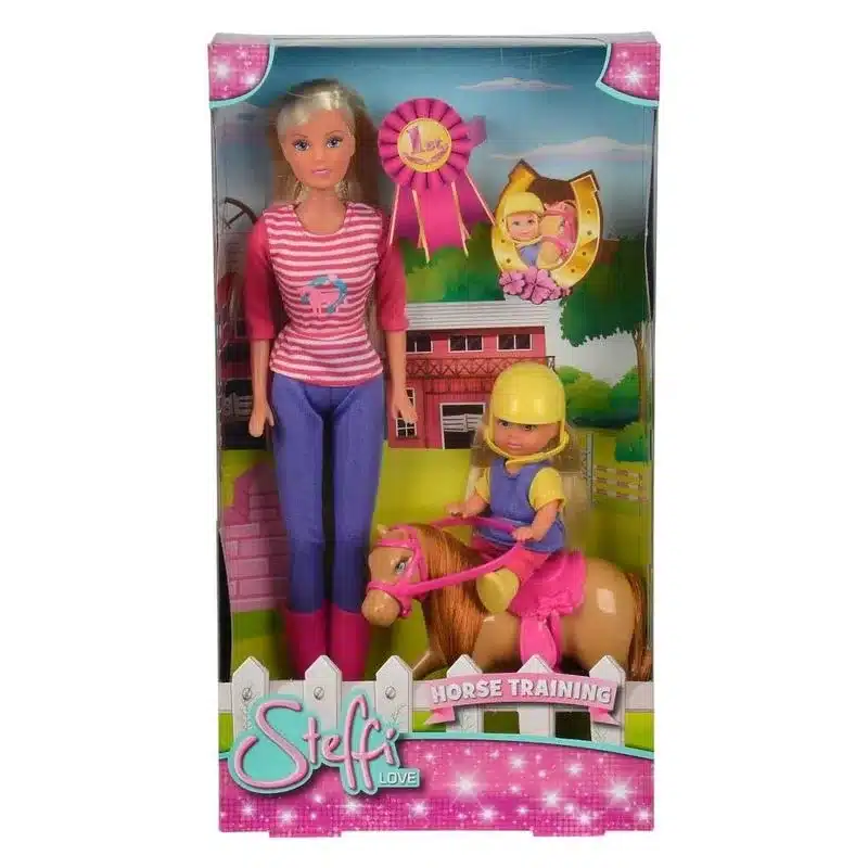 Muñeca Stefi profesora de equitación con Evi y poni 105738051 SIMBA - Imagen 2