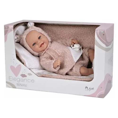 Muñeca Elegance Babyto con Manta Rosa 35 cm Arias 60827