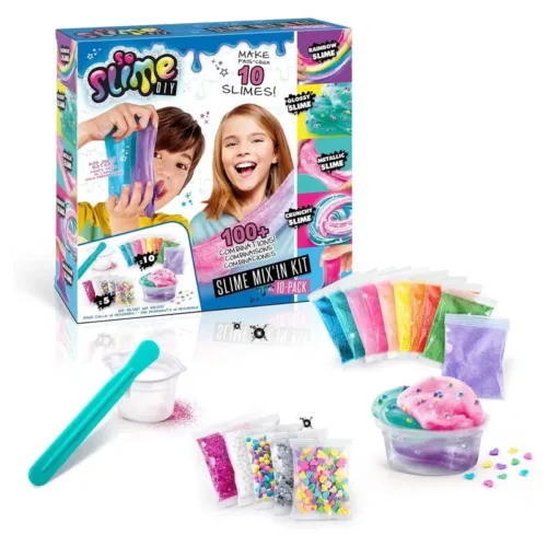 Slime Mix In Kit So Slime pack de 10 unidades sin perfume SSC184 CANAL TOYS