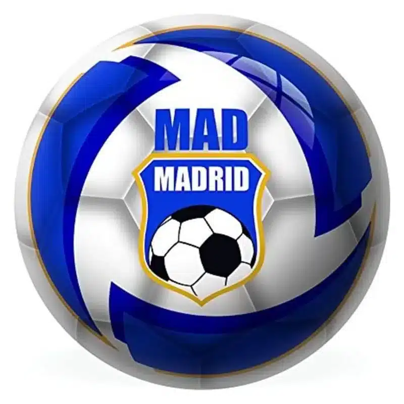 Pelota Madrid 23cm blanca y azul 258900-01S012 UNICE