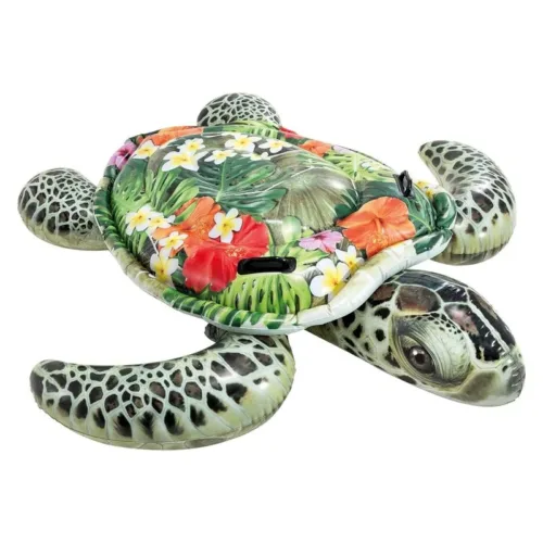 Colchoneta Tortuga hinchable fotorrealista con 2 Asas Intex 57555