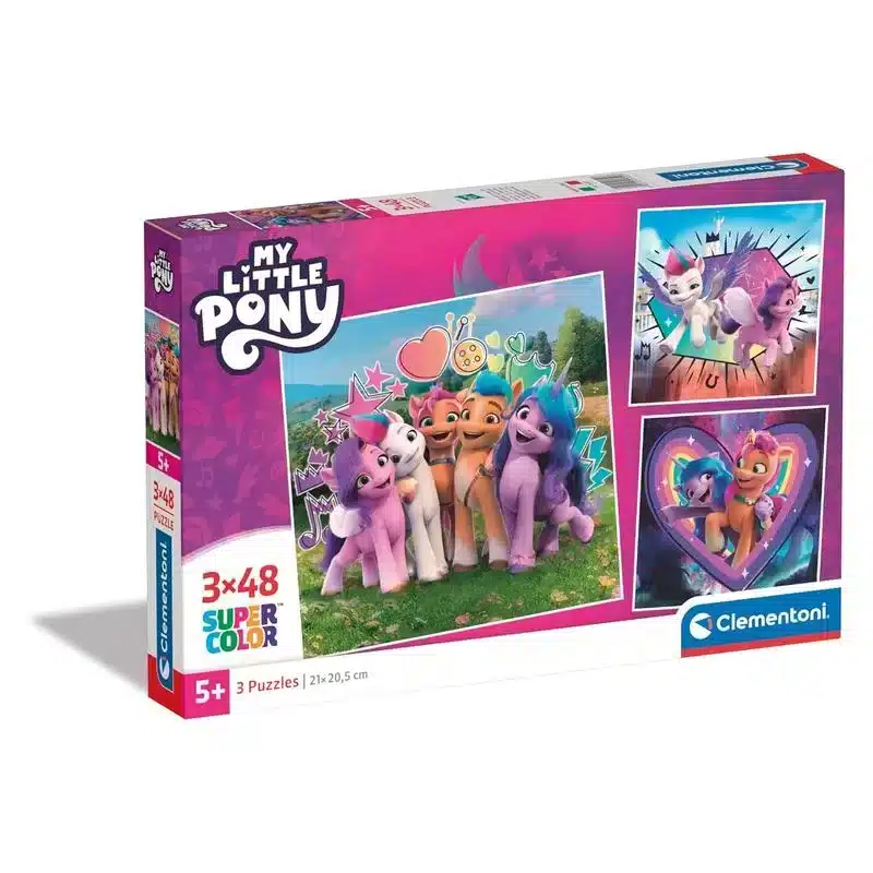 Puzzles My Little Pony 3x48 Piezas Supercolor Clementoni 25322