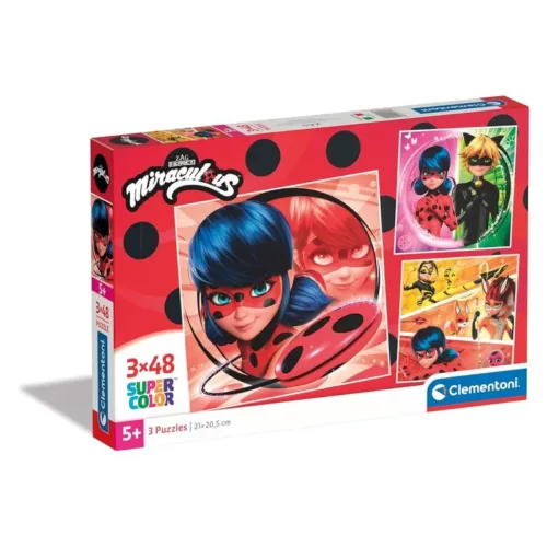Puzzle Miraculous Ladybug 2×48 piezas 25317 CLEMENTONI