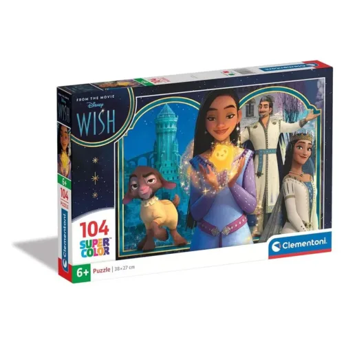 Puzzle Disney Wish 104 piezas Super Color 27269 CLEMENTONI