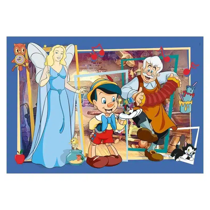 Puzzle Infantil 104 Piezas Pinocho Clásicos Disney Clementoni 25756 - Imagen 2