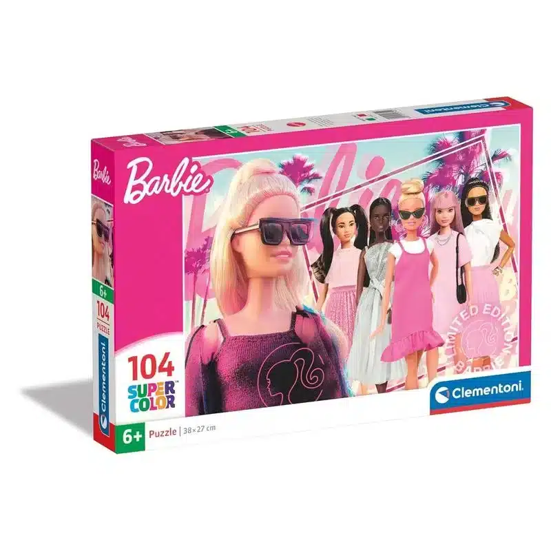 Puzzle Barbie 104 piezas Super Color 25752 CLEMENTONI