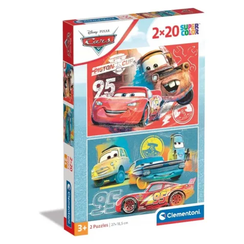 Puzzle Disney Cars 2 puzzles de 20 piezas 24808 CLEMENTONI