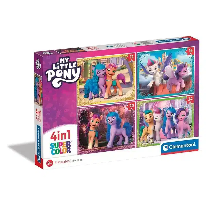 Puzzle My Little Pony 4 en 1 progresivo 21519 CLEMENTONI 21519 CLEMENTONI