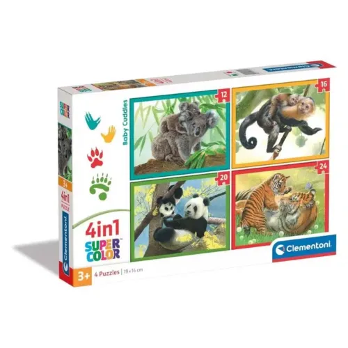 Puzzle animales progresivo 4 en 1 Baby Cuddles Clementoni 21532 CLEMENTONI