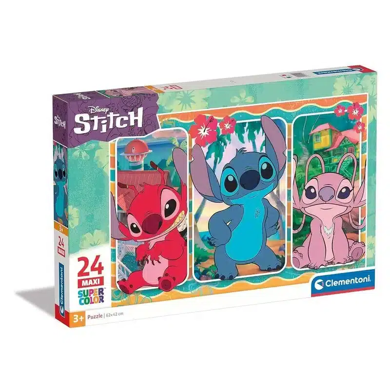 Puzzle Stitch maxi super color 24 piezas 24029 62x42 cm CLEMENTONI