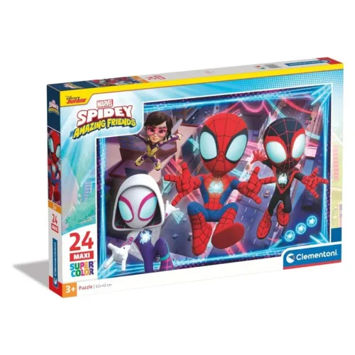 Puzzle Spidey and His amazing friends de 24 piezas maxi color 28527 CLEMENTONI