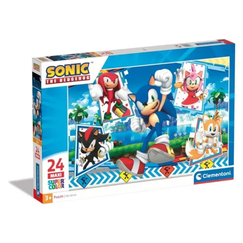 Puzzle Sonic 24 piezas maxi super color 28526 CLEMENTONI 28526 CLEMENTONI