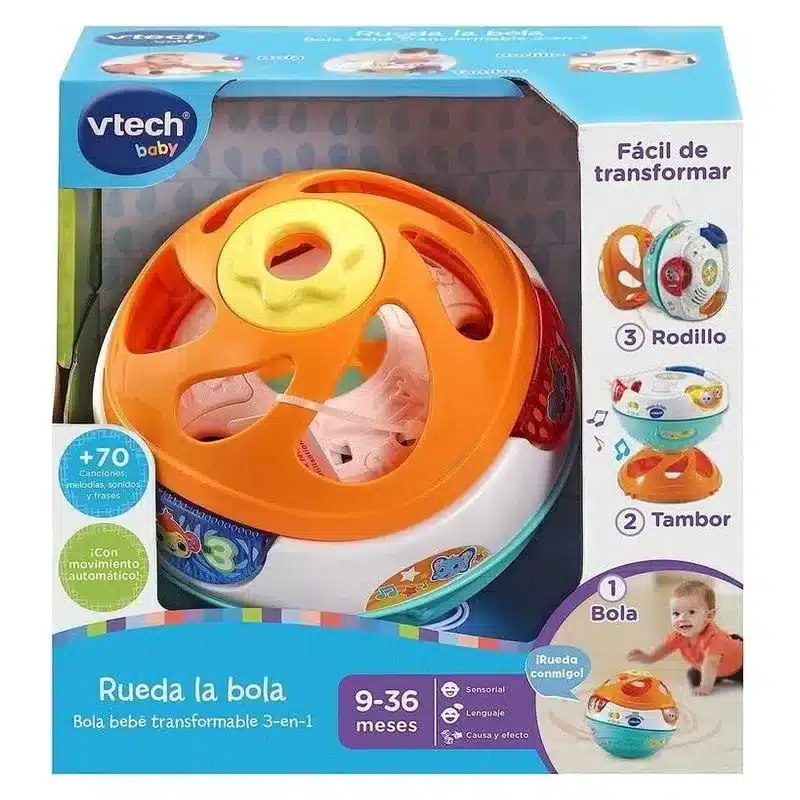 Rueda la bola 3 en 1 pelota interactiva 80-509022 VTECH