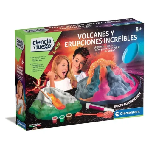 Juego científico Volcanes y erupciones increíbles Ciencia y Juego Clementoni 55472
