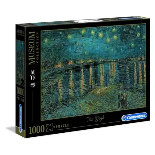 Puzzle 1000 piezas La Noche Estrellada Rodano Museum Clementoni 39344