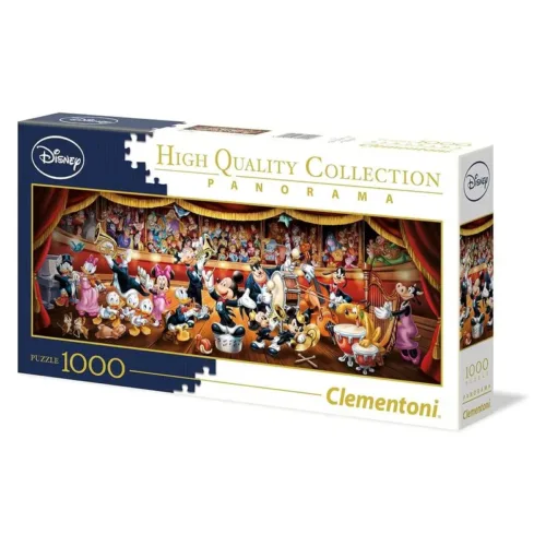 Puzzle Disney Orquesta 1000 piezas panorámico 39445 CLEMENTONI