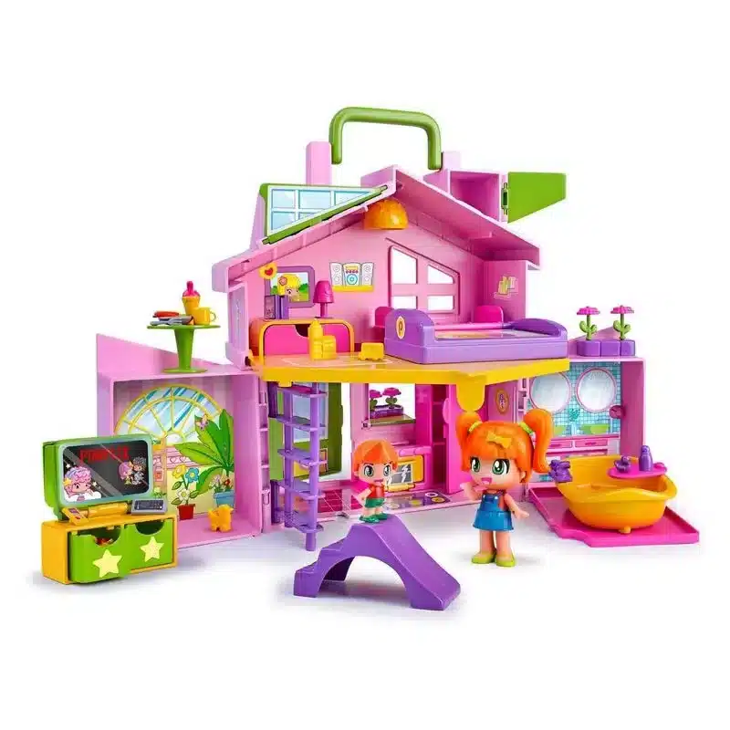 Pinypon Casa Maletín Plegable Rosa con Accesorios Famosa 7,17012 - Imagen 2