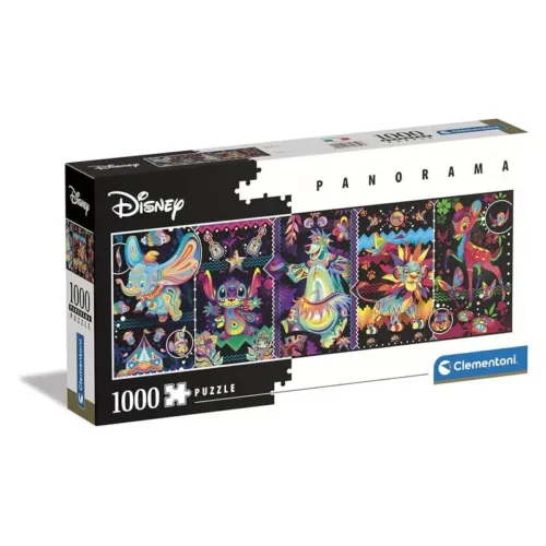 Puzzle Disney panorámico colorido 1000 piezas 39659 CLEMENTONI