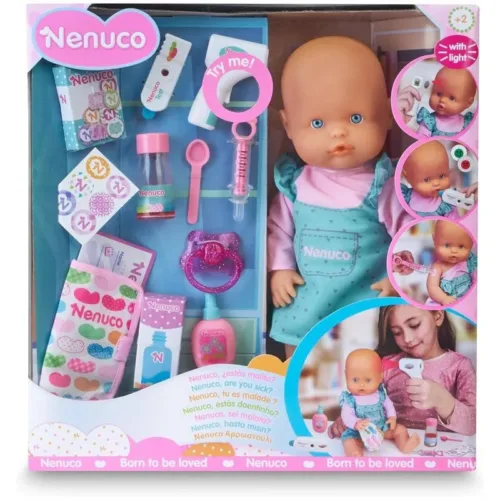 Nenuco ¿Estás malito?, muñeco bebé con accesorios Famosa 7,16658