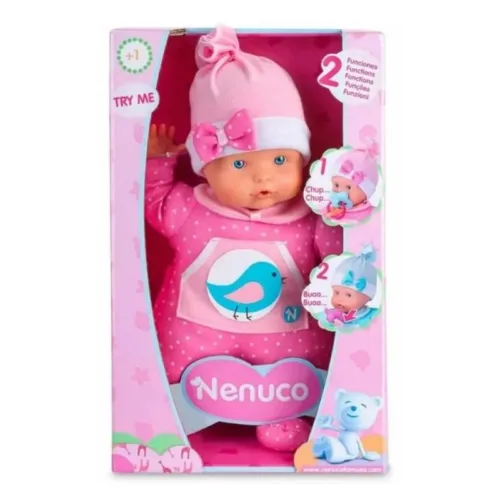 Nenuco Llorón Rosa de Cuerpo Blandito con 2 Funciones Famosa 36966