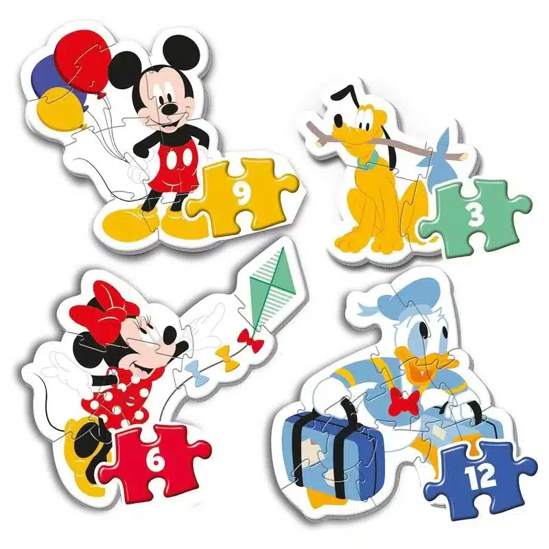 Mi Primer Puzzle progresivo hasta 12 piezas Mickey Mouse 20819 CLEMENTONI - Imagen 2