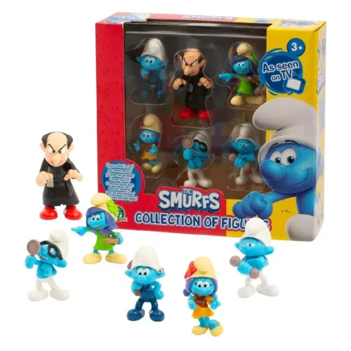 Pitufos pack figuras con Gargamel 6 unidades PUF14200sPUF14000