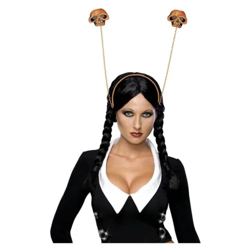 Diadema para pelo Haunted House calaveras fosforescentes S4293 RUBIES