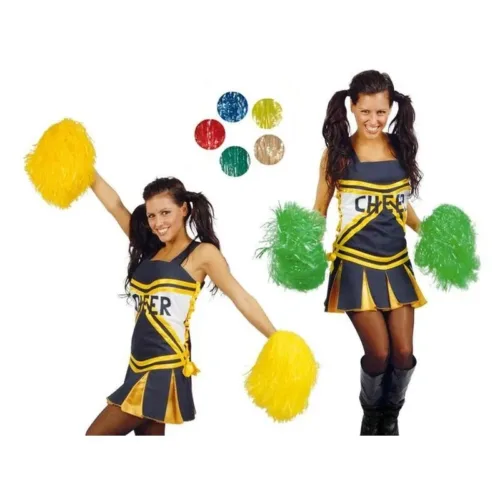 Set 2 pom pom modelos surtidos carnaval o fiestas disfraces 16425 GUIRCA