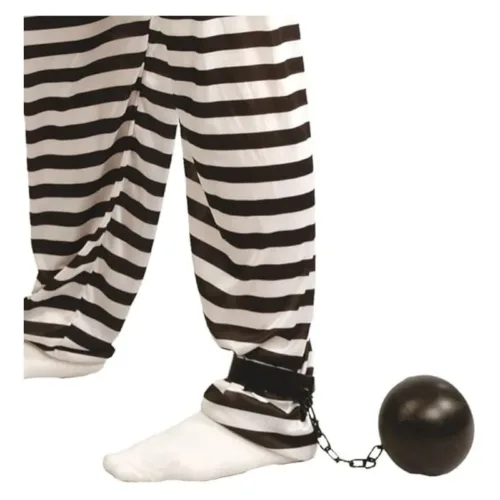 Bola de Presidiario de Plástico con Cadena y Grillete 16458 GUIRCA