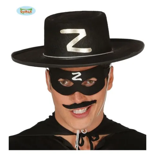 Sombrero fieltro bandido negro con la Z 13531 GUIRCA