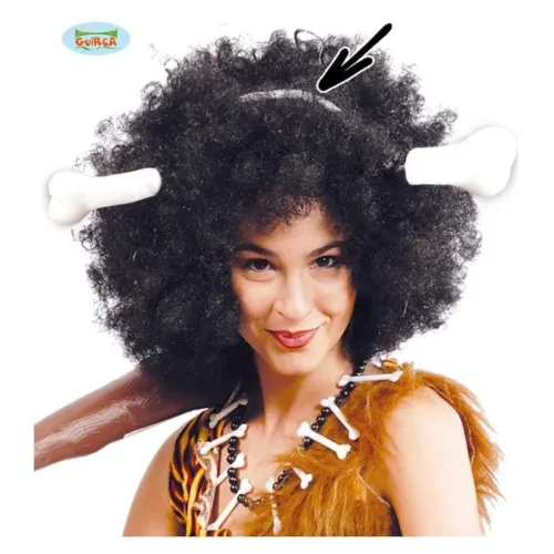 Diadema de hueso para el pelo mujer cavernicola 16621 GUIRCA