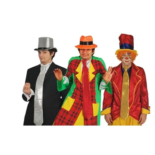 Complemento de disfraz corbata de lentejuelas roja 16300-RJ GUIRCA