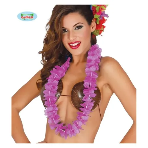 Collar Hawaiano clásico morado tamaño único 17705 GUIRCA