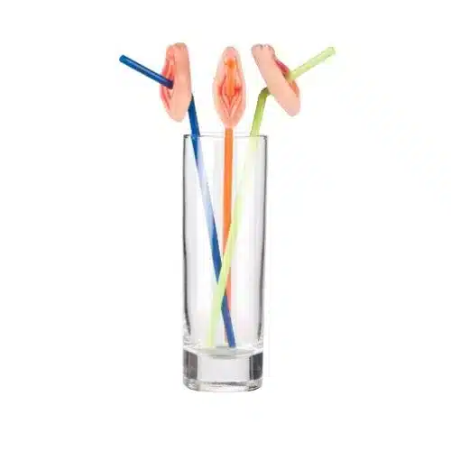 Pajitas para despedida de soltera/o con forma de chichi 8098 FEMARVI