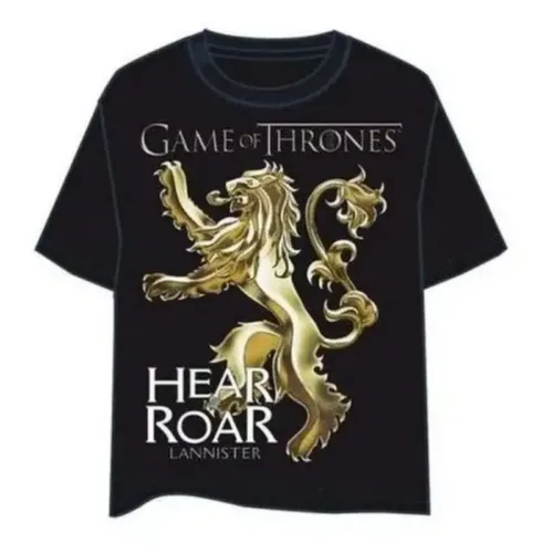 Camiseta Juego de Tronos Escudo Casa Lannister Talla L 3565-L COMIC