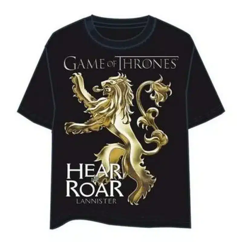 Camiseta Juego de Tronos Escudo Casa Lannister Talla XL 3565-XL COMIC