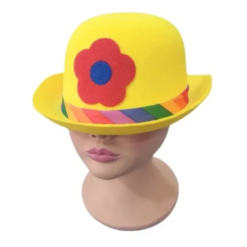 Gorro Bombin de Payaso Color Amarillo 10827-AMA EUROCARN