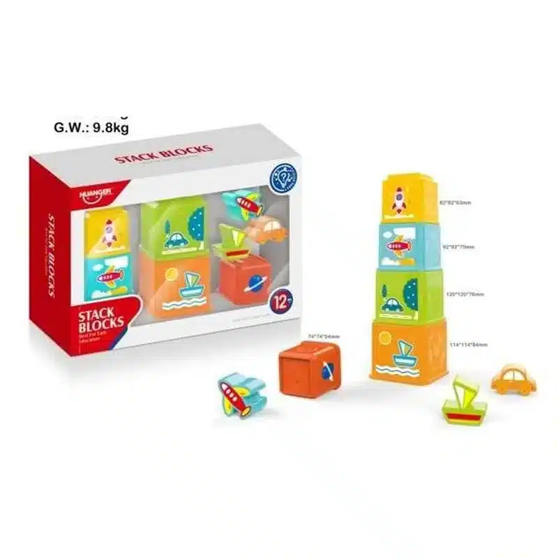 Bloques Apilables Infantil Multicolor CB/48015 JUGUETOON