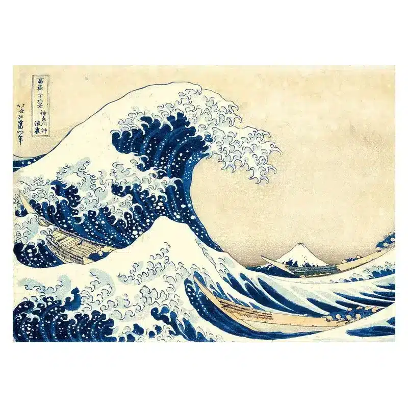 Puzzle Gran ola Hokusai Onda 1000 piezas coleccion museo 39378 CLEMENTONI - Imagen 2