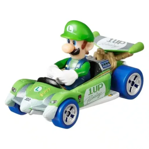 Hot Wheels Coche Luigi Circuit Special Mario Kart 1:64 Mattel GRN18