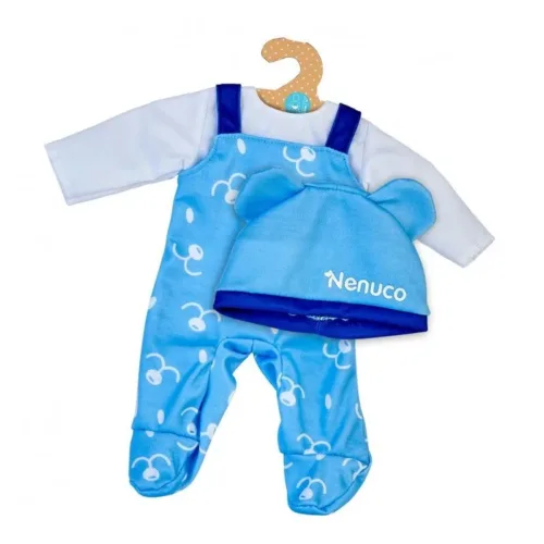 Ropita Nenuco 35 cm Pelele Azul y Gorro con Orejitas Famosa 36662