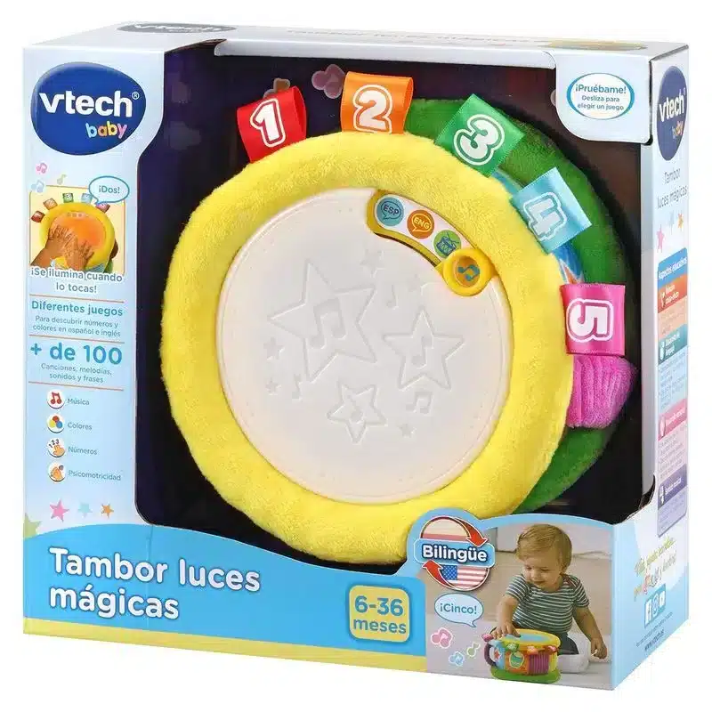 Tambor infantil luces mágicas 100 canciones 80-612547 VTECH - Imagen 3