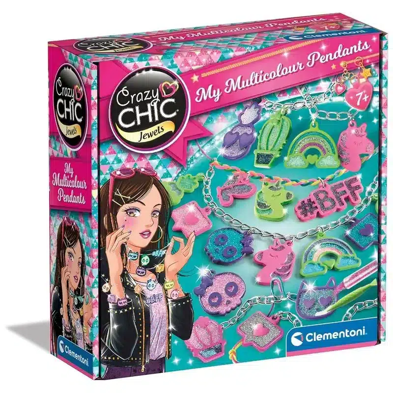 Set Crear joyas My Multicolor Pendants Crazy Chic 18757 CLEMENTONI