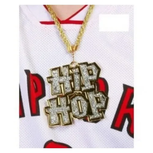 Collar gigante maxi Hip Hop complemento disfraz 18256 GUIRCA