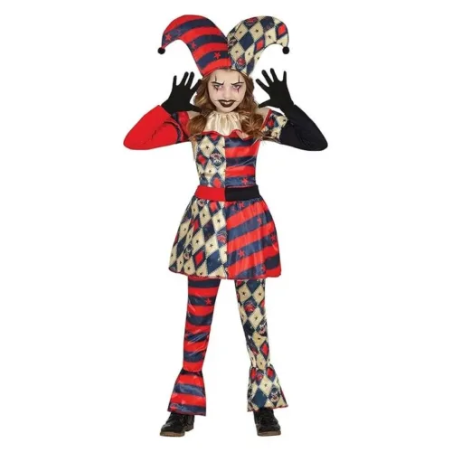 Disfraz de niña Payaso Arlequina Diamante 5-7 años 78114 GUIRCA
